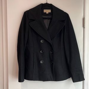 Women’s Michael Kors Black Pea Coat